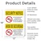 Signmission Drugs Or Alcohol Dismiss Bilingual OSHA Security Notice Sign, Aluminum, 12in W x 18in L, 2PK OS-2PACK-SN-A-1218-L-11530 - alternate 7
